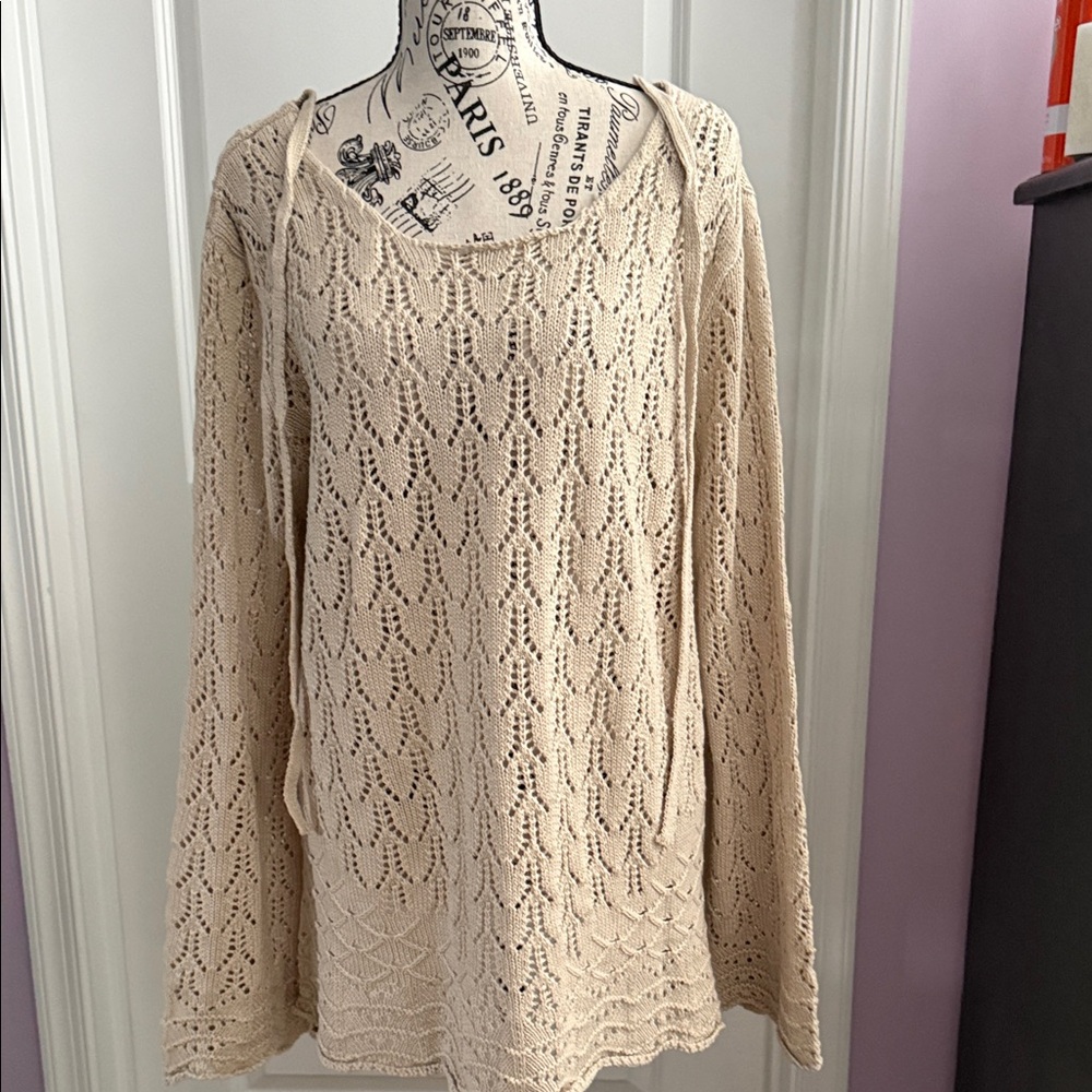 She + Sky Cream Knit Sweater